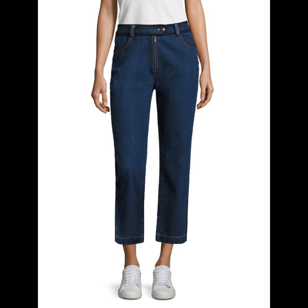 Manoush Crochet Trimmed Cropped Pant